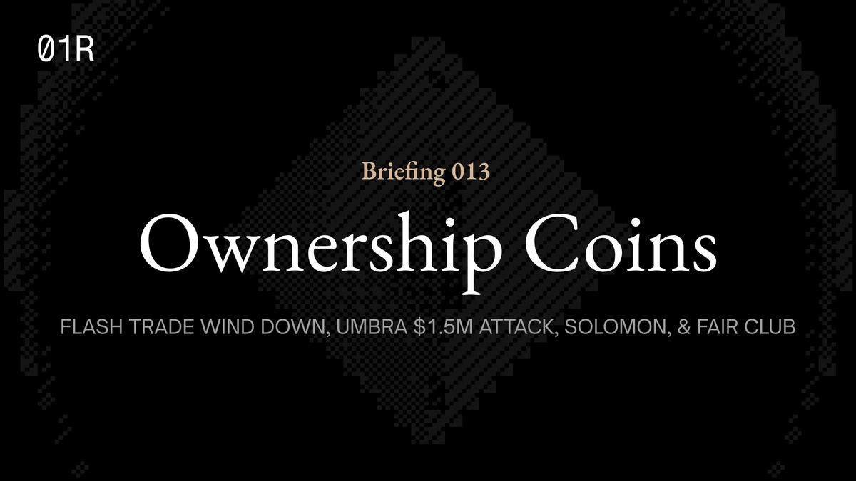 Flash Trade to Wind Down Unless Acquired, Umbra's Decision Market Rejects a $1.5M Treasury Attack, and Kimia Closes 12.1x Oversubscribed