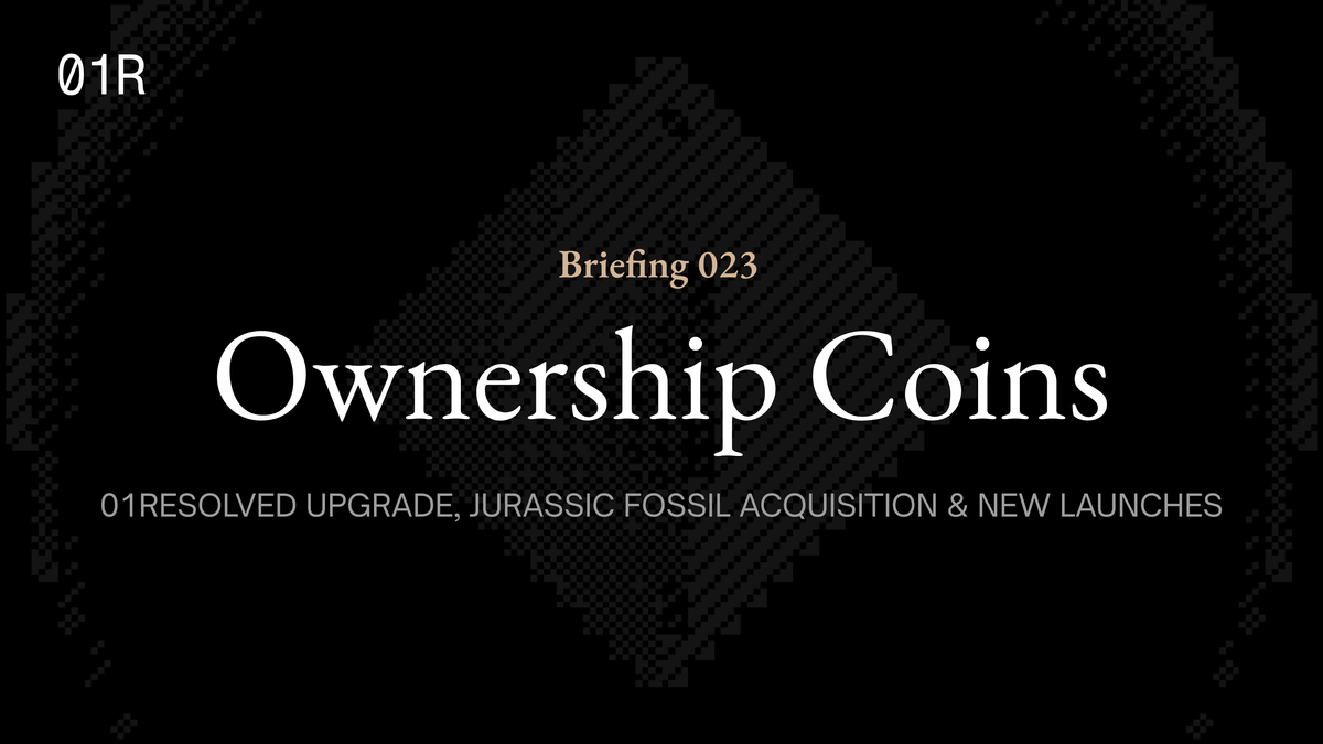 Jurassic Acquires $600K Triceratops, Umbra Raises Budget to $150K, and 01Resolved Upgrades Analytics