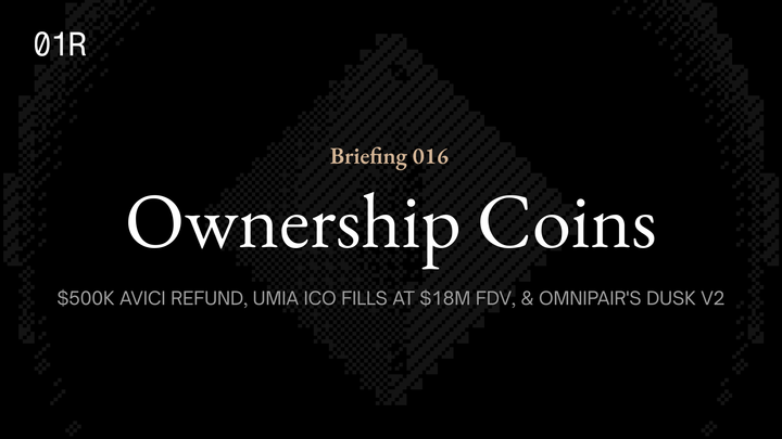 Rain Repays $500K of Avici Card Balances After Contract Vulnerability, Umia's ICO Fills at $6.1M, and Omnipair Previews Dusk V2